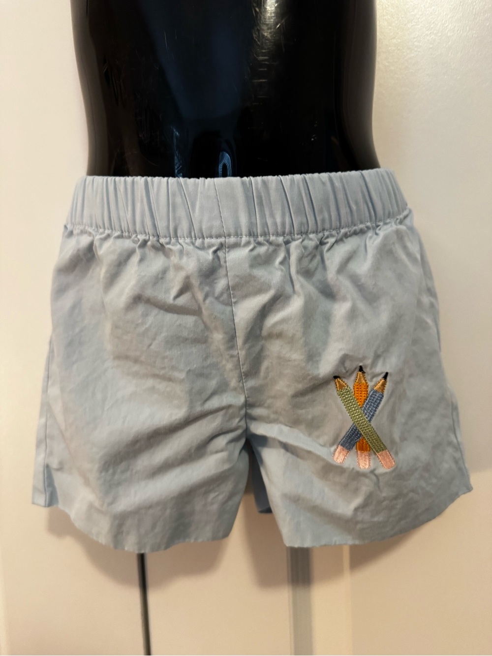 Henry Duval Embroidered Pencil Shorts